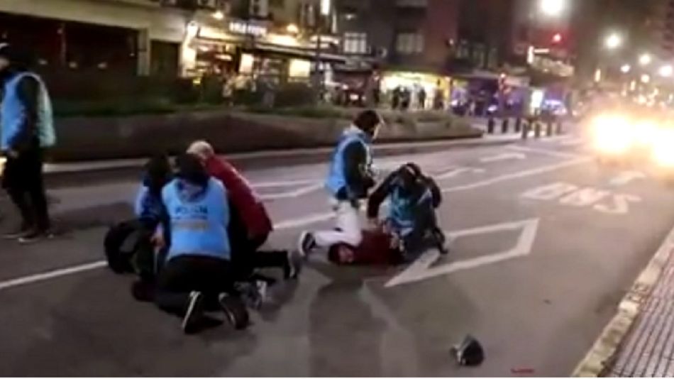 La represión se dio durante la desconcentración del evento