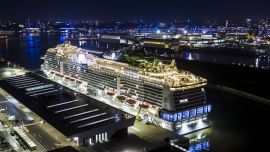 El MSC Grandiosa listo para recorrer el Mediterráneo desde este mes bajo estrictos protocolos sanitarios.