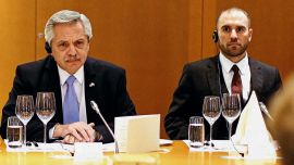 President Alberto Fernandez and Economy Minister Martín Guzmán.