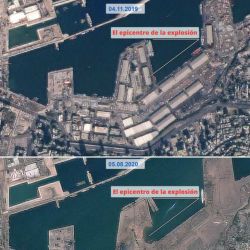 Gracias a imágenes satelitales podemos comprender la magnitud de la explosión de Beirut, del 4 de agosto.