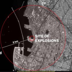 Gracias a imágenes satelitales podemos comprender la magnitud de la explosión de Beirut, del 4 de agosto.