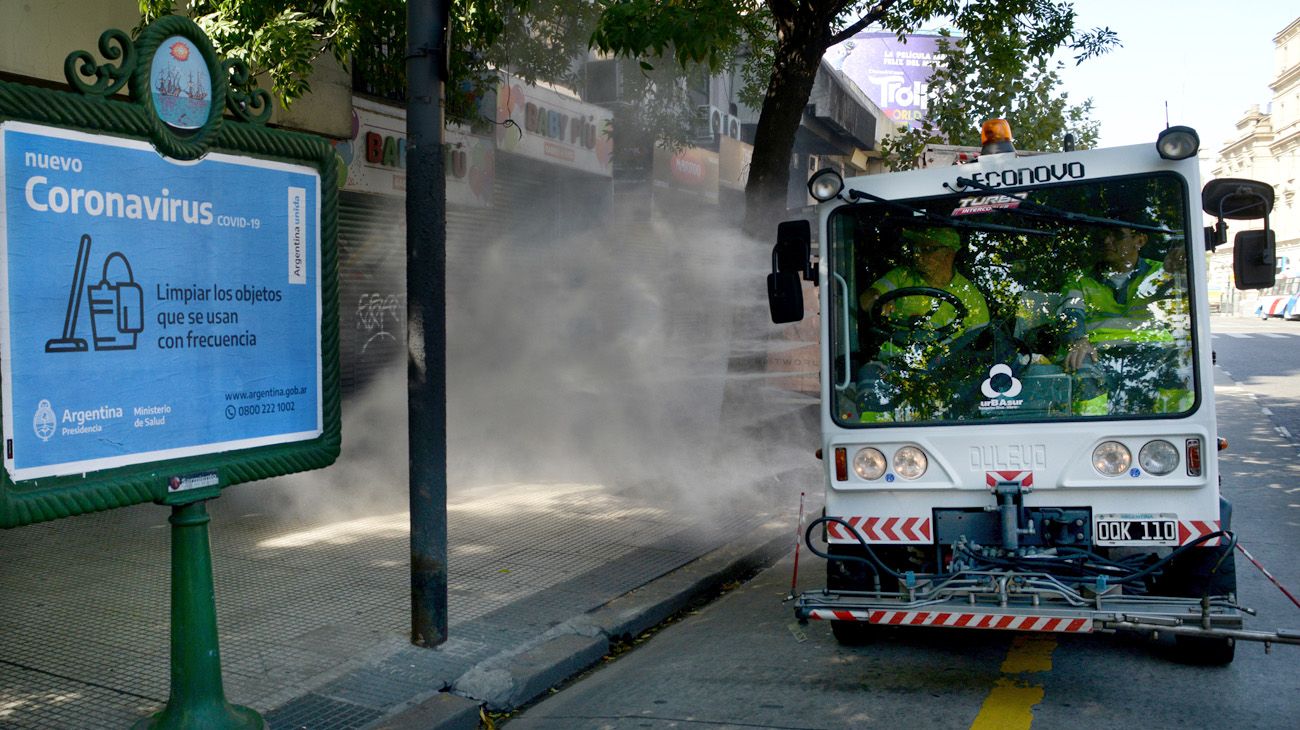 Higiene por covid-19 en transporte y espacios públicos 