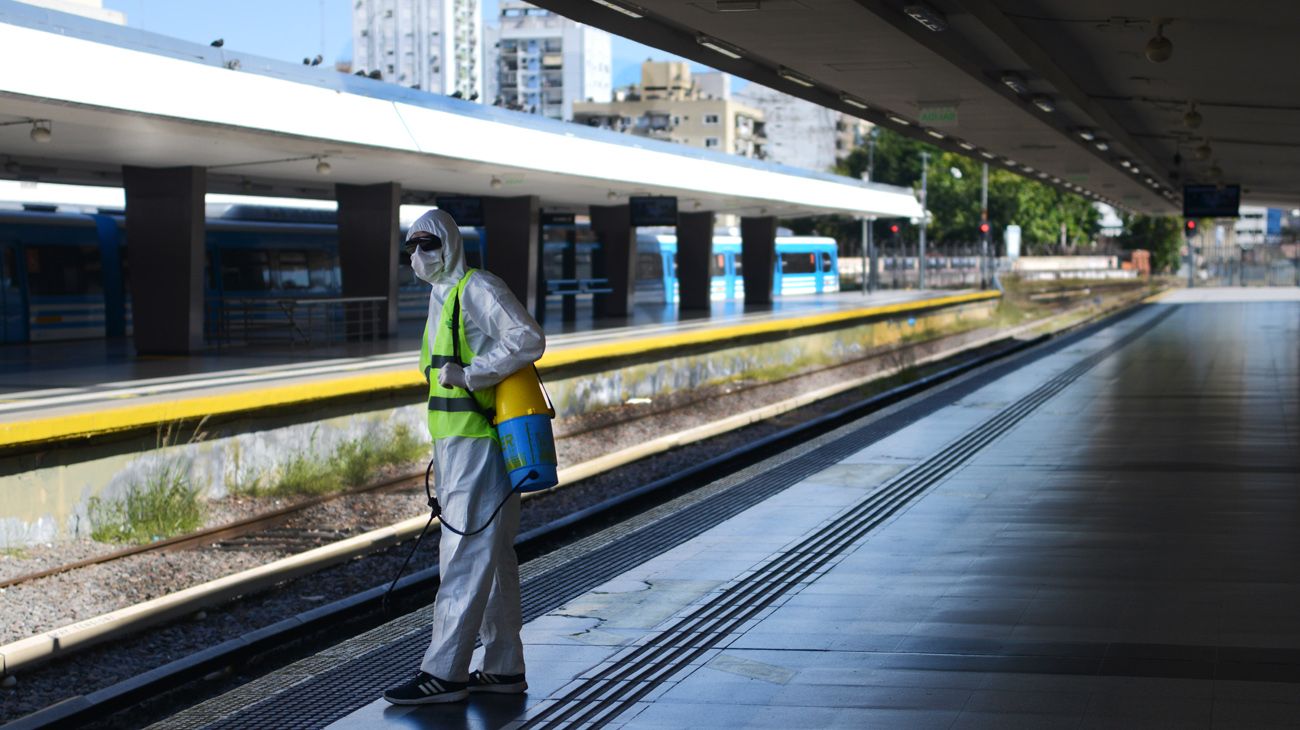 Higiene por covid-19 en transporte y espacios públicos 