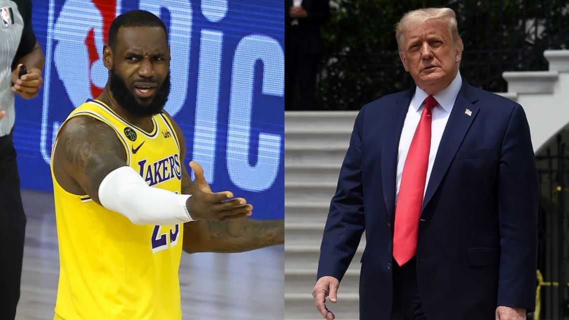 Trump volvió a criticar las protestas anti racismo en la NBA y LeBron ...