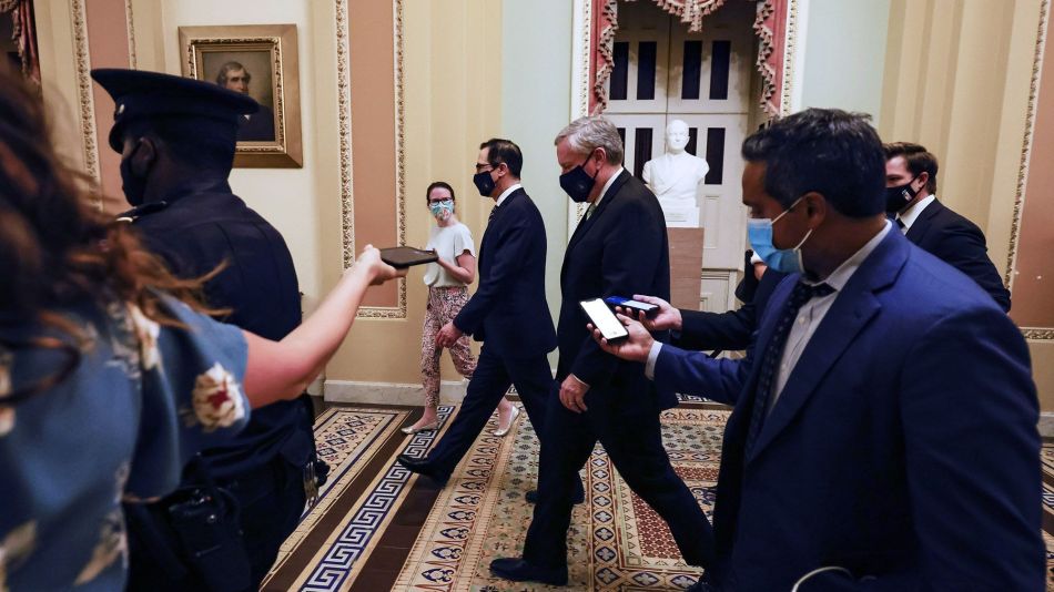 Negotiations For New Coronavirus Relief Package Continue At The Capitol