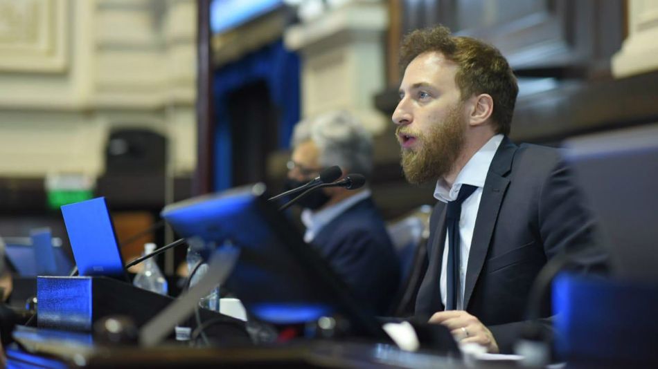 El presidente de la Cámara de Diputados de la Provincia de Buenos Aires, Federico Otermín.