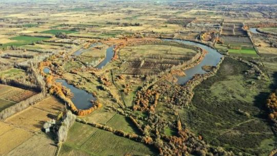 El río Negro es uno de los más importantes de la Patagonia argentina.