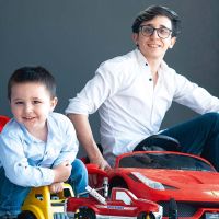 RODRIGO NOYA CON SU HIJO DE TRES AÑOS