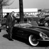 Los dos Jaguar E-type durante las pruebas de manejo en Ginebra en 1961. Crédito: JDHT.