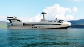 Con diseño futurista, así es el barco inspirado en un avión que surcará los mares a partir de fines de 2020.