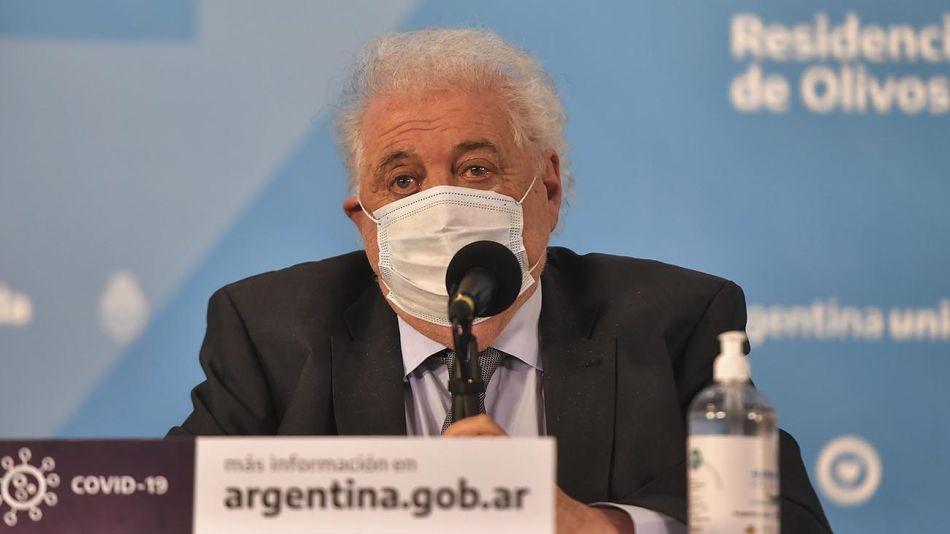 El ministro de Salud Ginés González García.