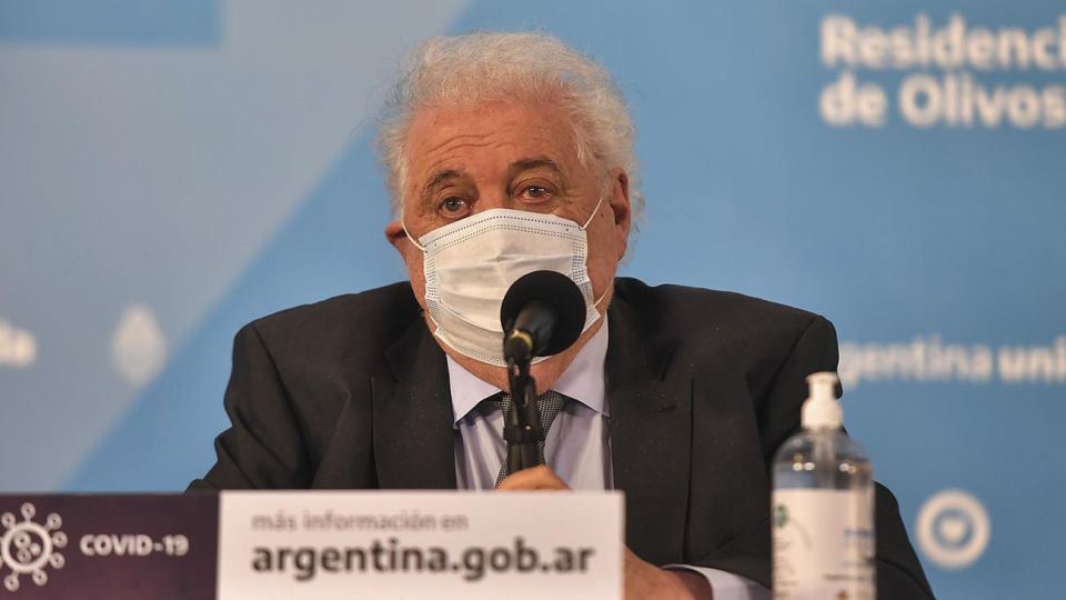 El ministro de Salud Ginés González García.