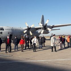 La llegada hoy de los 24 terapistas a Jujuy, enviados por el Ministerio de Salud. | Foto:CEDOC