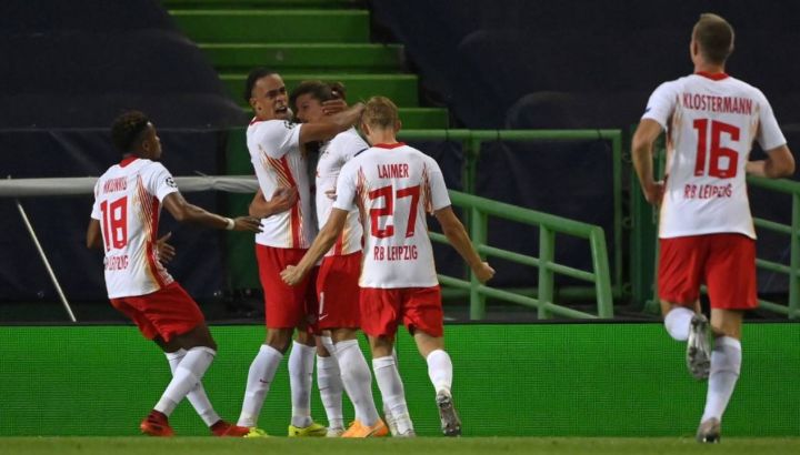 Dani Rojo puso el 1-0 para el Leipzig.