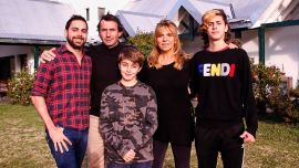 Grego Rossello y su familia