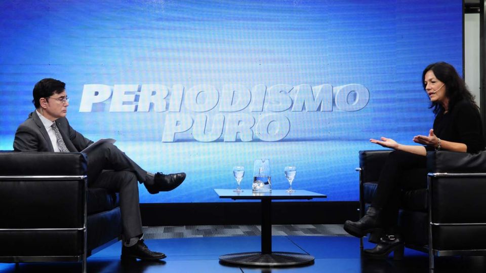 Vilma Ibarra, en la entrevista con Jorge Fontevecchia.