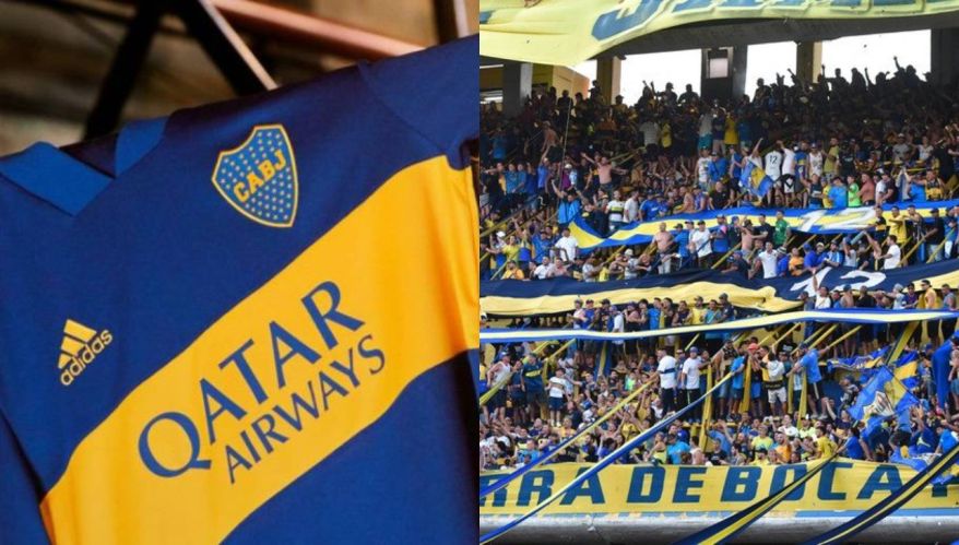 Camiseta e hinchada de Boca