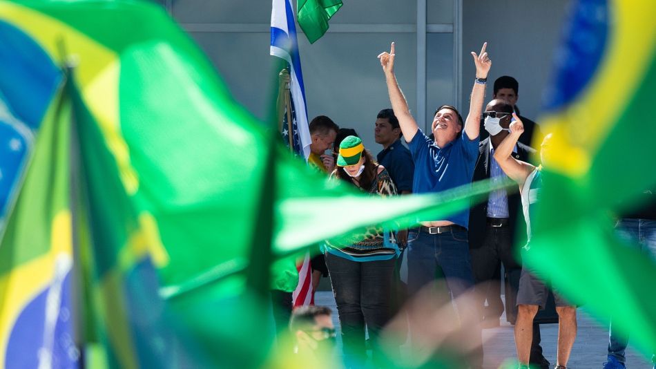 Brazil President Jair Bolsonaro Participates In Rally Against the Congress and the Supreme Court Amidst the Coronavirus (COVID - 19) Pandemic