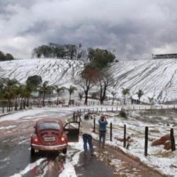 Servicios meteorológicos de tres países anuncian la posibilidad de nevadas en Argentina, Brasil y Uruguay.