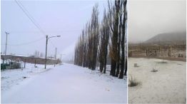 Copiosa nevada en Mendoza.
