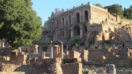 Otra vista del Foro Romano, prácticamente vacío.