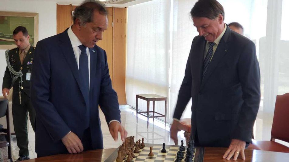 Daniel Scioli y Jair Bolsonaro 20200819