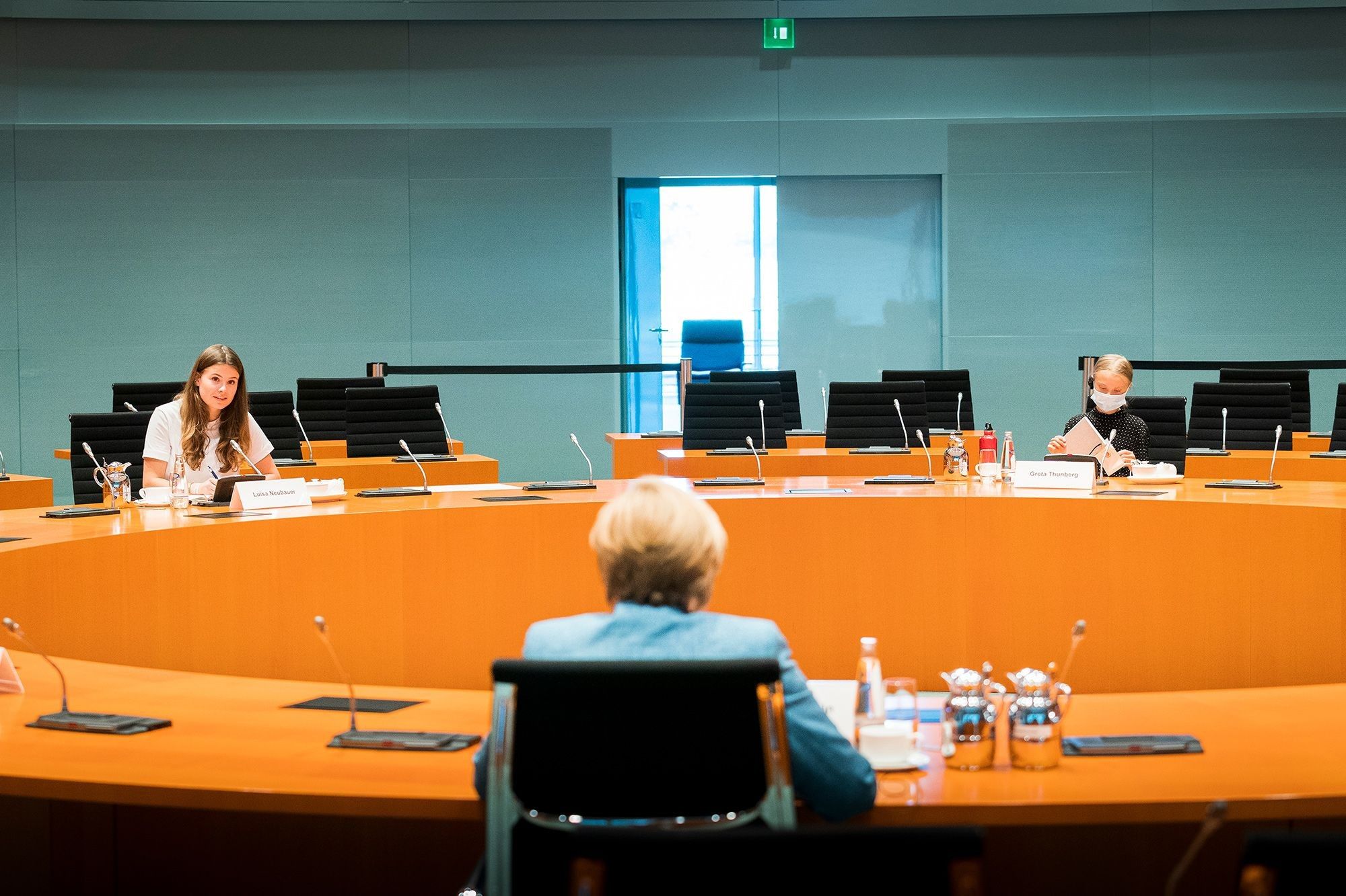 Greta Thunberg Meets With Angela Merkel In Berlin