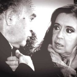 Oscar Parrilli y Cristina Kirchner. 