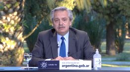 Alberto Fernández, durante la teleconferencia de este viernes 21 de agosto.
