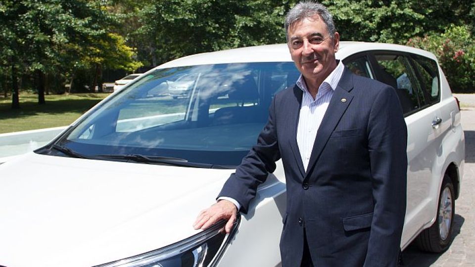 OPTIMISTA. Daniel Herrero, presidente de Toyota, Herrero asegura que el mercado “puede cerrar un poquito arriba de las 300 mil unidades”.