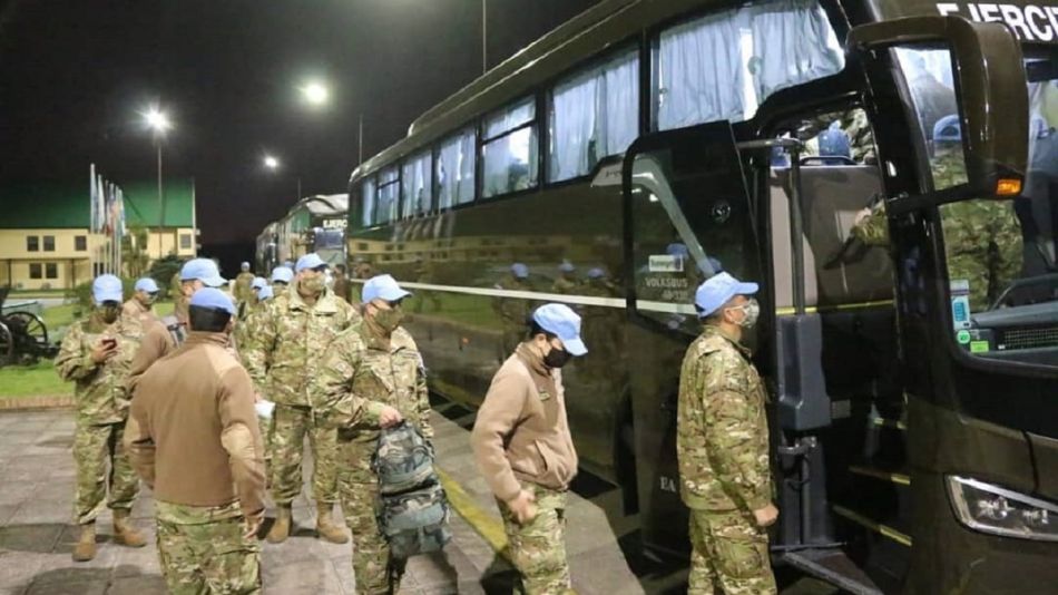 Cascos Azules de la Fuerza de Tarea Argentina 56 en Chipre - UNFICYP