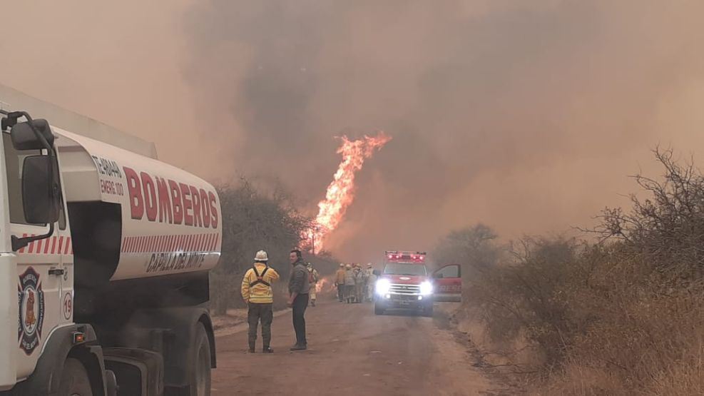 Incendio en Punilla, Córdoba