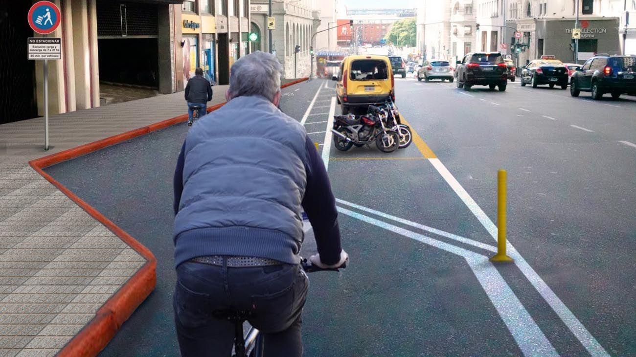 Las ciclovías se extenderán 17 km. sobre las avenidas Corrientes y Córdoba