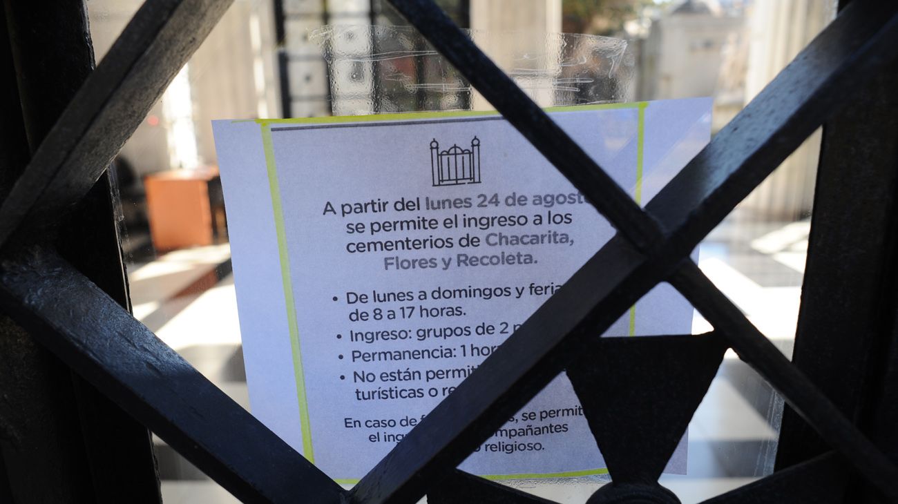 reapertura del cementerio de la recoleta