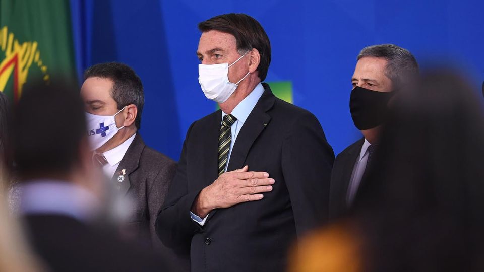 Bolsonaro en el acto “Venciendo a la Covid-19”