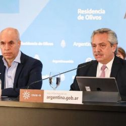 Horacio Rodríguez Larreta y Alberto Fernández