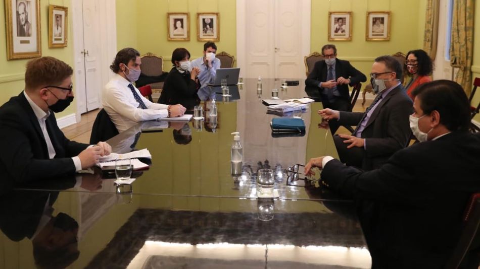 Reunión del Gabinete Económico para definir las nuevas pautas del ATP 5. 20200826