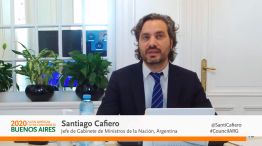 Santiago Cafiero, en el Council of Americas 2020.