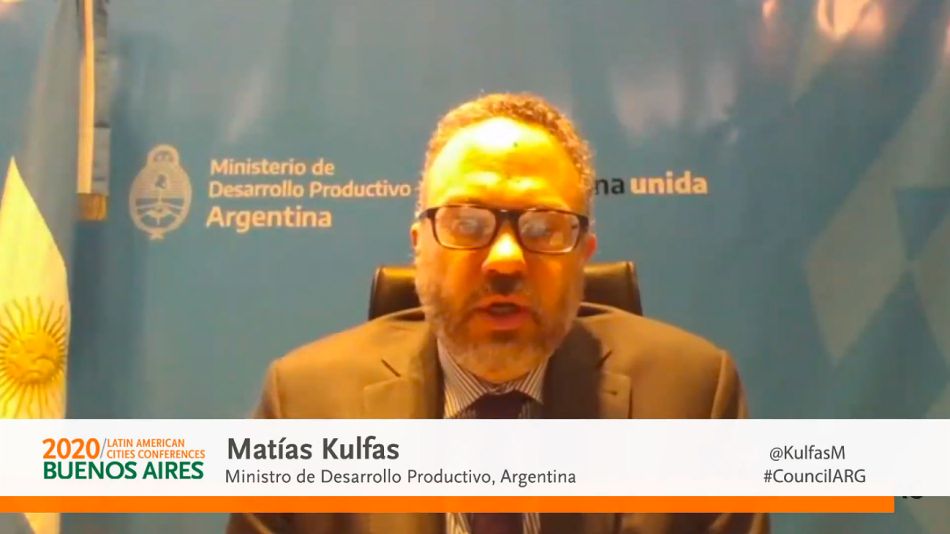 Matías Kulfas en el Council of Americas 2020.