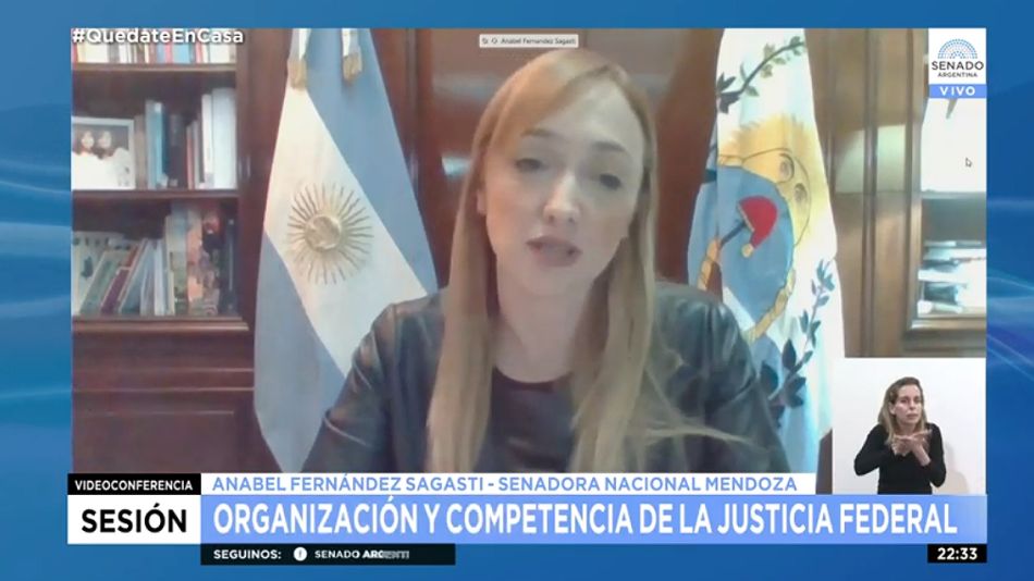 legisladora oficialista Anabel Fernández Sagasti