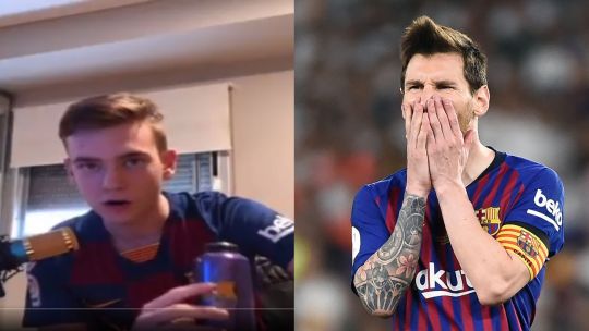 Engañó a todos: insultó a Messi y el mundo entero vio su video pero era mentira