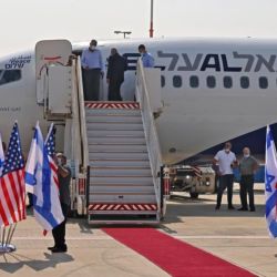 Del vuelo participaron asesores de Donald Trump y del primer ministro israelí. 