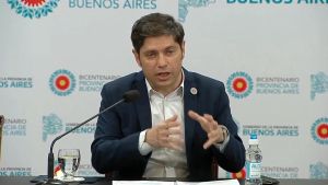 El gobernador de la provincia de Buenos Aires Axel Kicillof