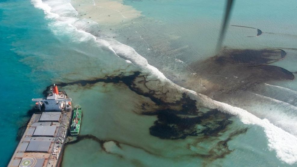 Derrame de petroleo Islas Mauricio 20200831