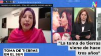 Arabela Carreras, sobre la toma de tierras en el sur: "Si o sí tienen que parar los hechos delictivos"