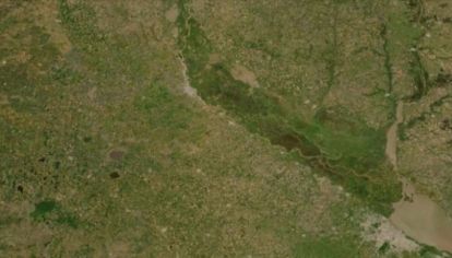 Las imágenes registradas por la NASA no detectan ningún foco de incendio en la zona.