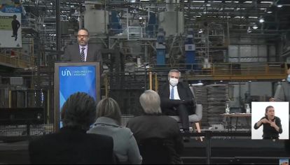 El presidente Alberto Fernández habla en el Día de la Industria