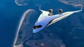 El espectacular avión Flying-V diseñado para KLM por la Universidad Tecnológica de Delft ya tuvo su vuelo de bautismo.