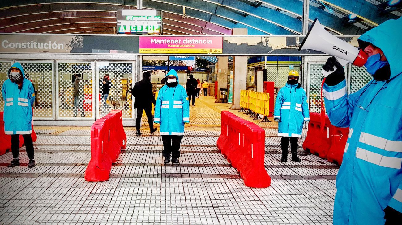 Control de pasajeros en el transporte público en tiempos de coronavirus.