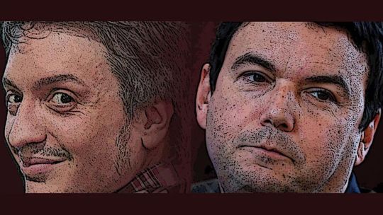 Máximo Kirchner y Thomas Piketty.